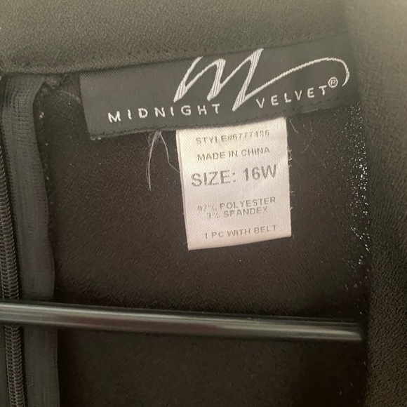 NWOT MIDNIGHT VELVET DRESS JUMPSUIT SIZE16W - Picture 3 of 9